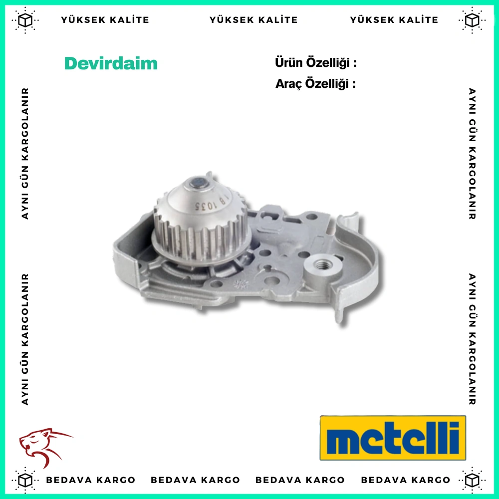 Devirdaim Renault Megane R19 Clio Symbol Dacia Logan Sandero (Orjinal Tasarim) (Sac Pervane) - 7701478018 - Yedek Parça