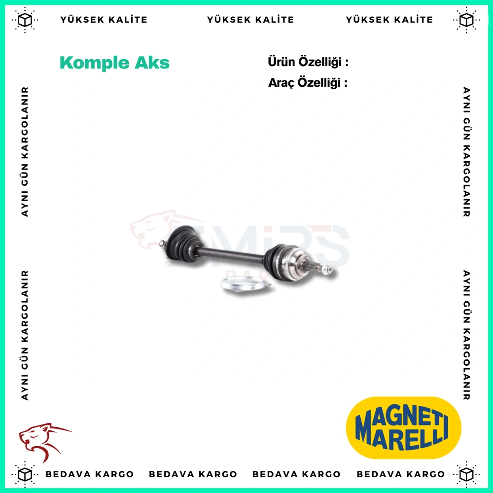 Komple Aks Sol On Renault Clio 1 - 7701349915 - Yedek Parça