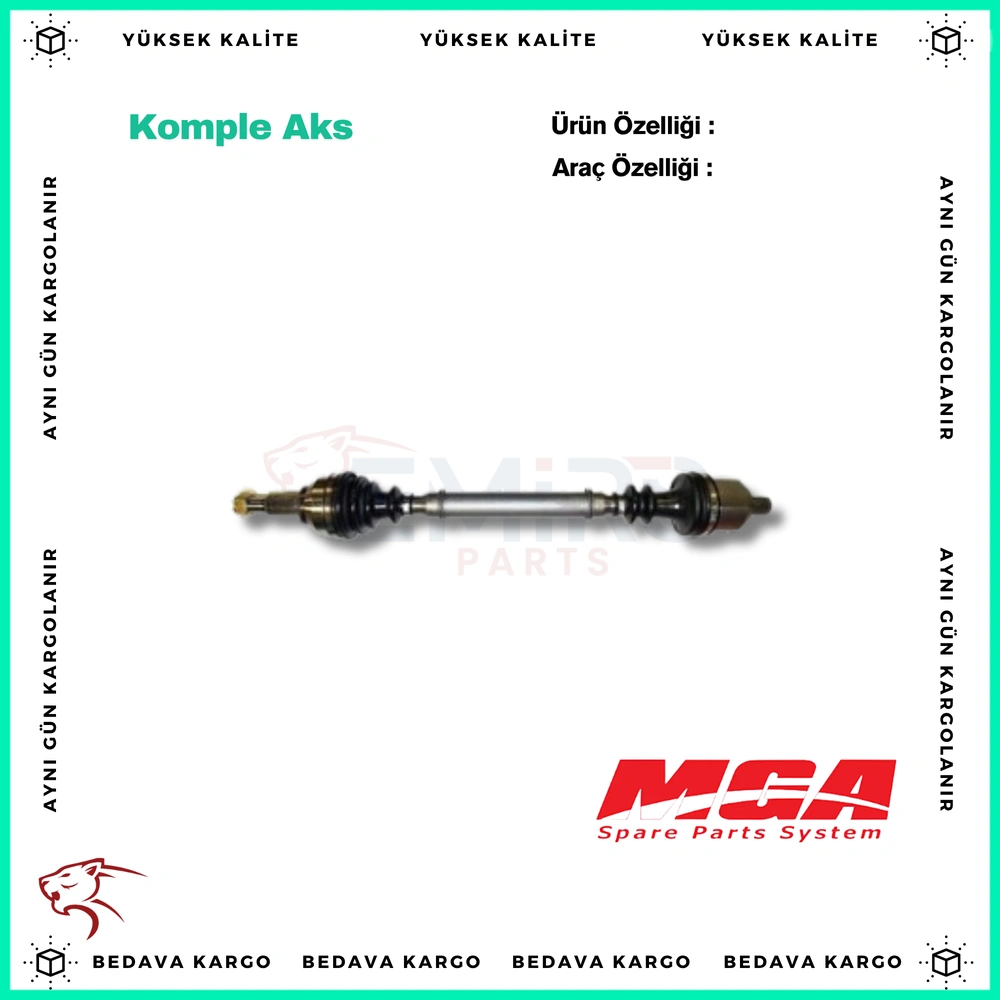 Komple Aks Sol On Renault Laguna 2 1.6 2.0 16V 2001- - 7711134785 - Yedek Parça