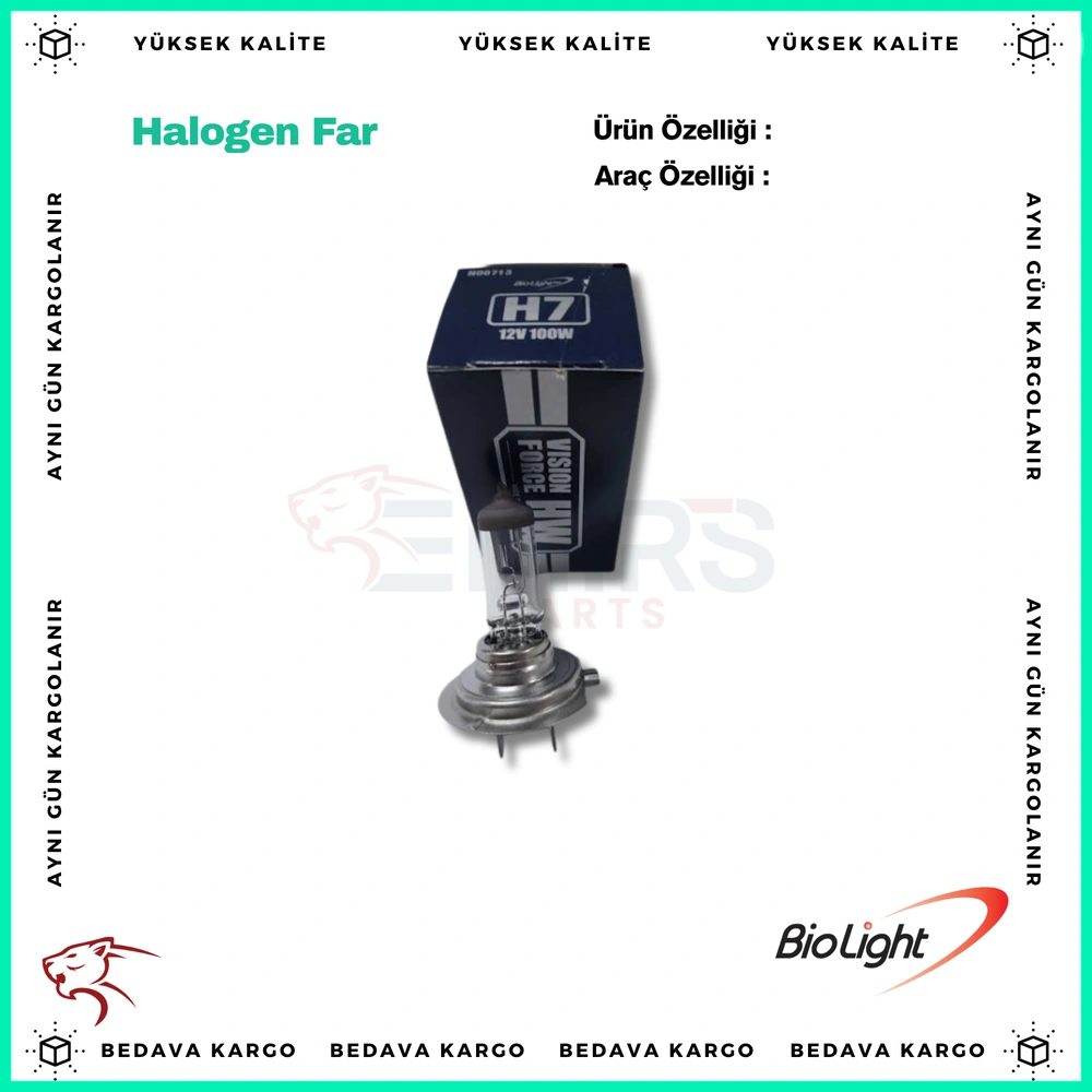 Halogen Far Ampulu H4 12V 60 55W.P43 - 16090027 - Yedek Parça