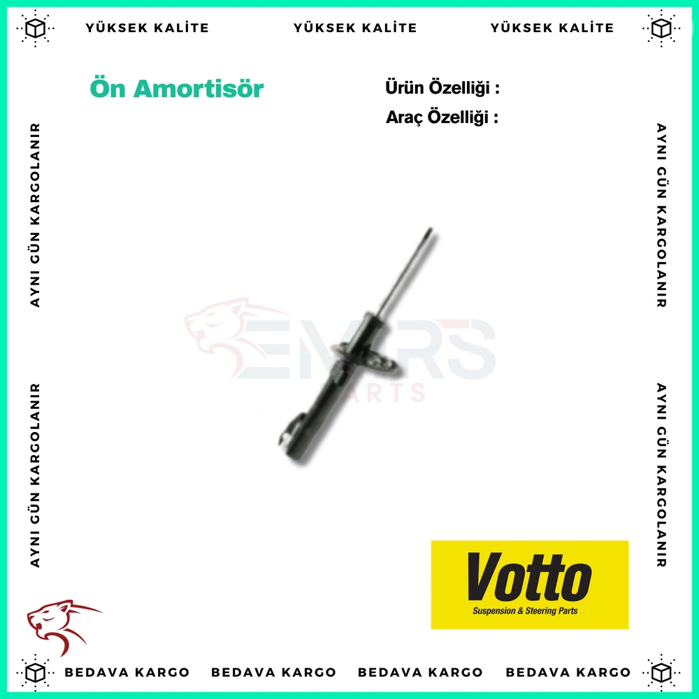 On Amortisor Renault Scenic 2 03-09 - 8200851837 - Yedek Parça