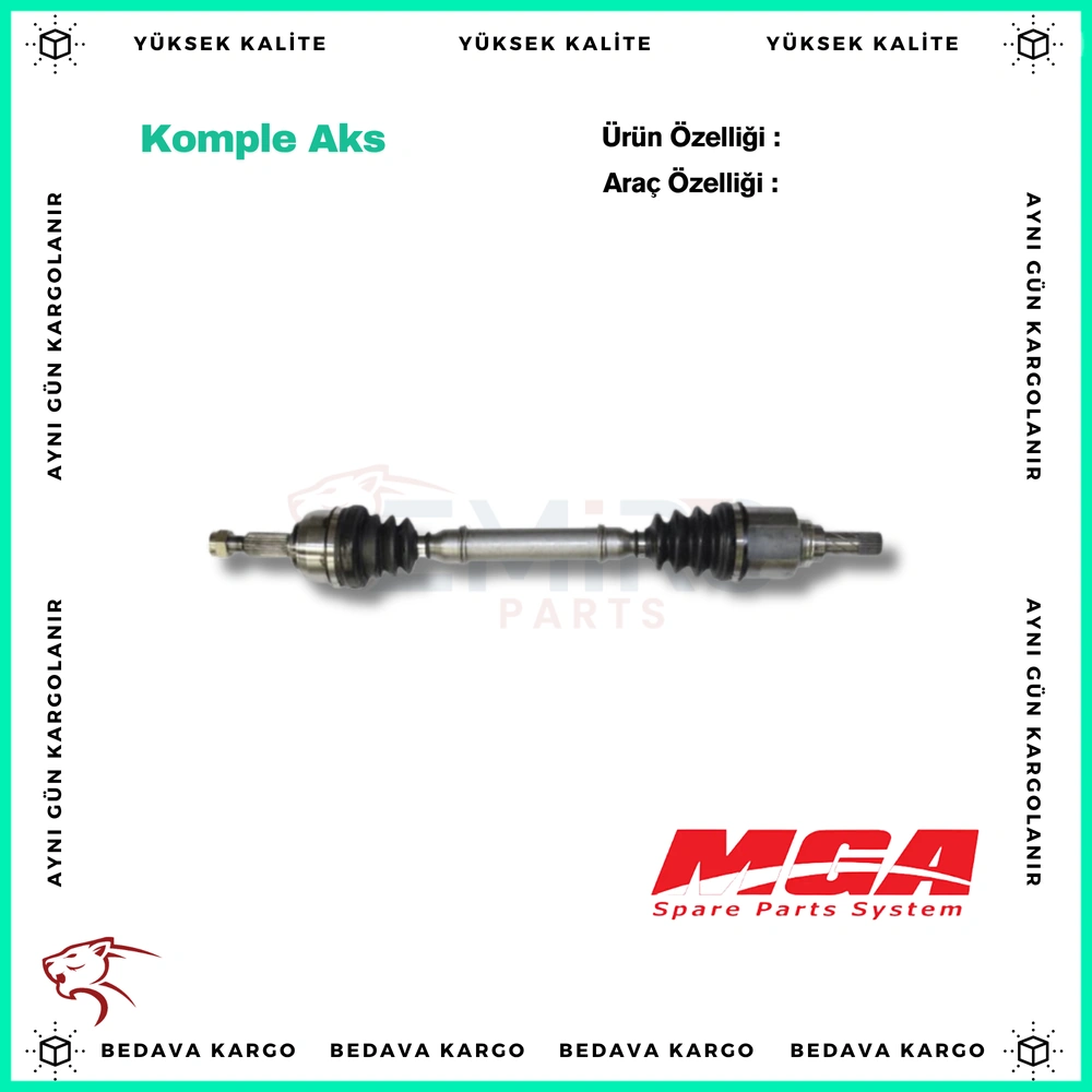 Komple Aks Sol On Renault Scenic 2 1.6i 16v 1.5 DCI 03-09 - 8200117069 - Yedek Parça