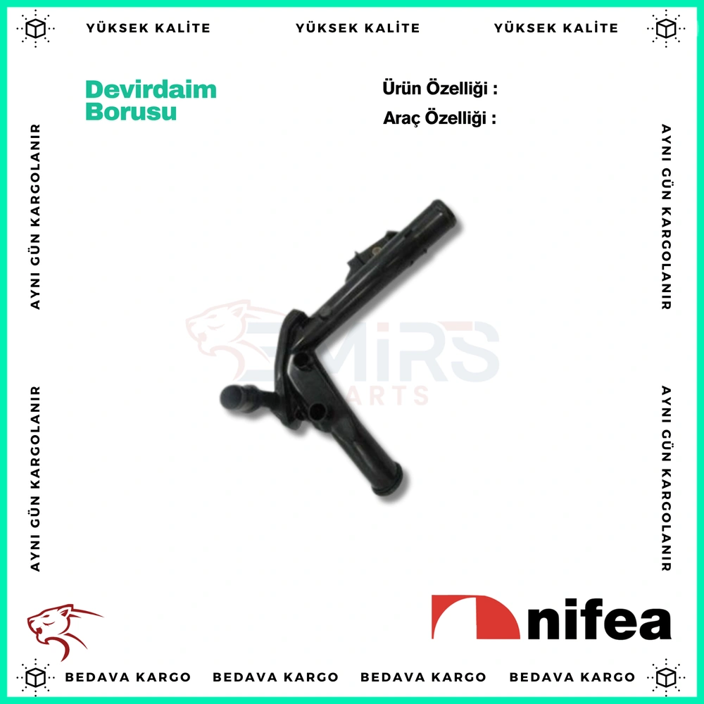 Devirdaim Borusu Renault Clio 3 4 Fluence Megane 3 Dacia Duster 1.5 DCI 04- - 210473766R - Yedek Parça