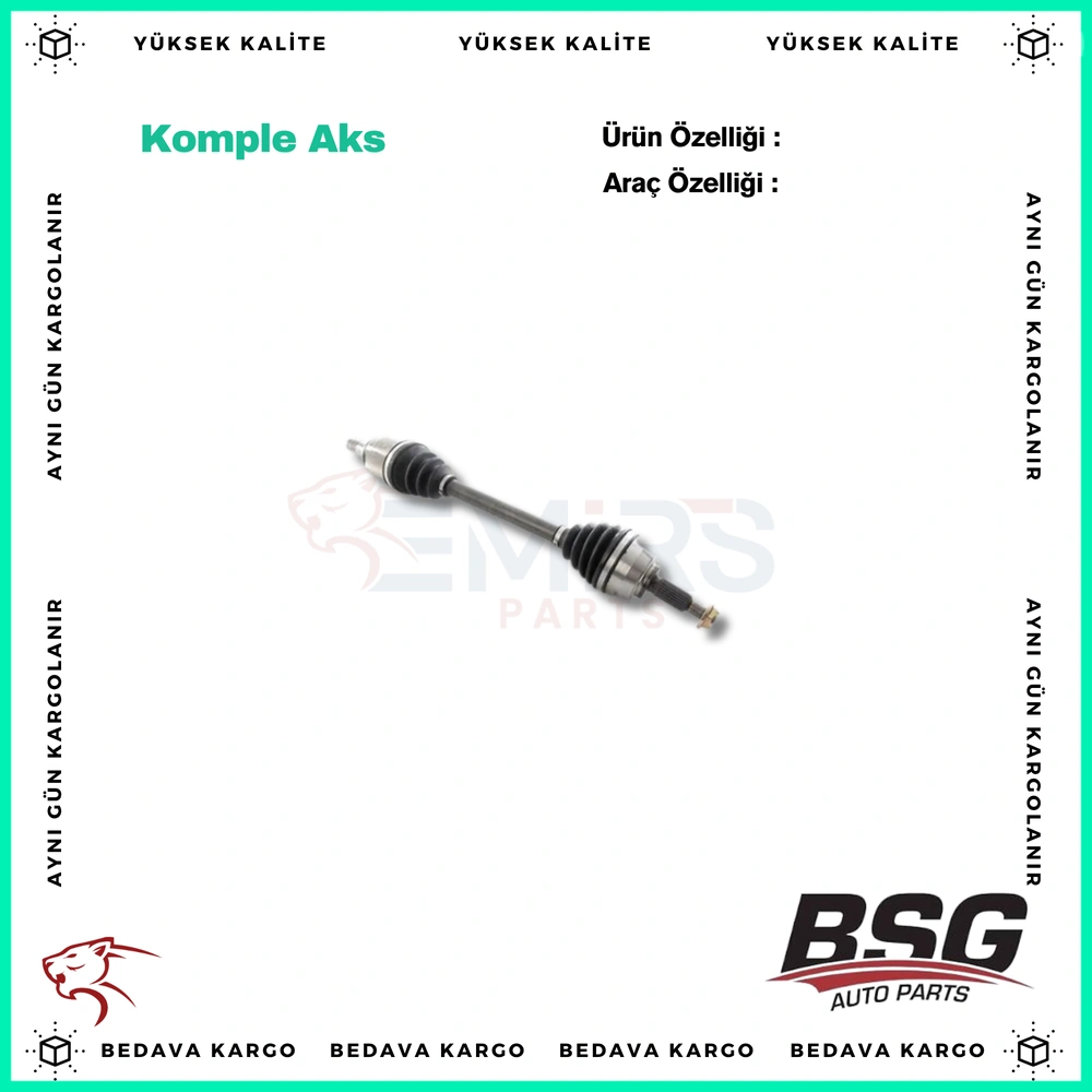Komple Aks Sol On Renault Fluence 1.5 DCI 6 Vites 2009 - 391019932R - Yedek Parça