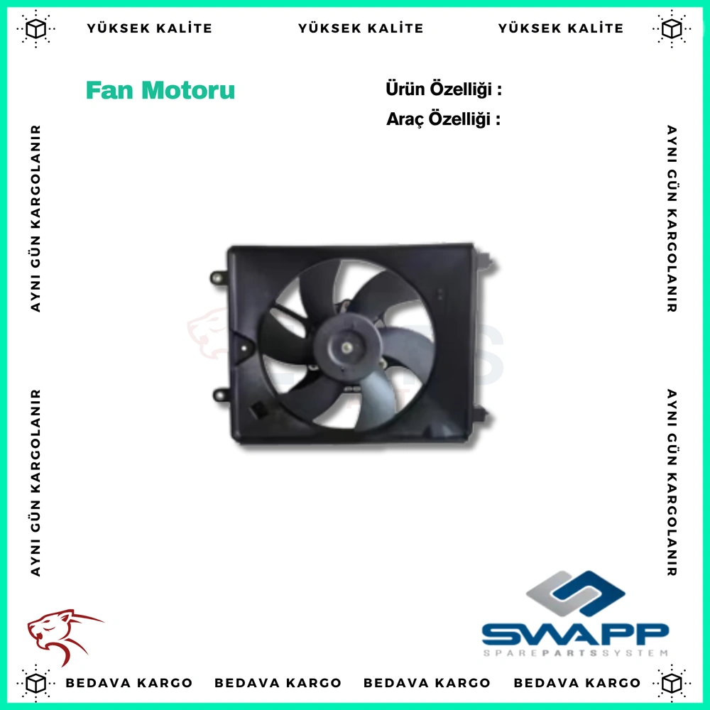 Fan Motoru Renault Master 3 2.3 DCI - 921209221R - Yedek Parça