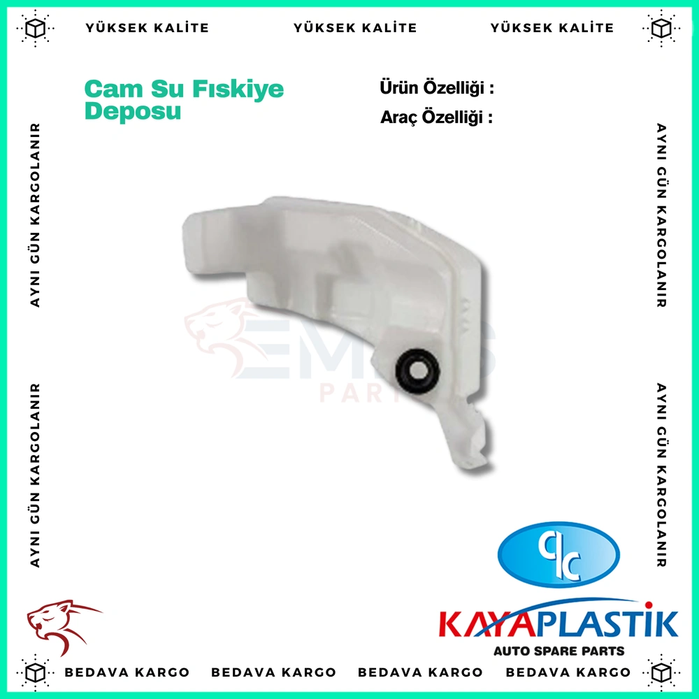 Cam Su Fiskiye Deposu Boru+kapak Renault Clio - 289104294R - Yedek Parça
