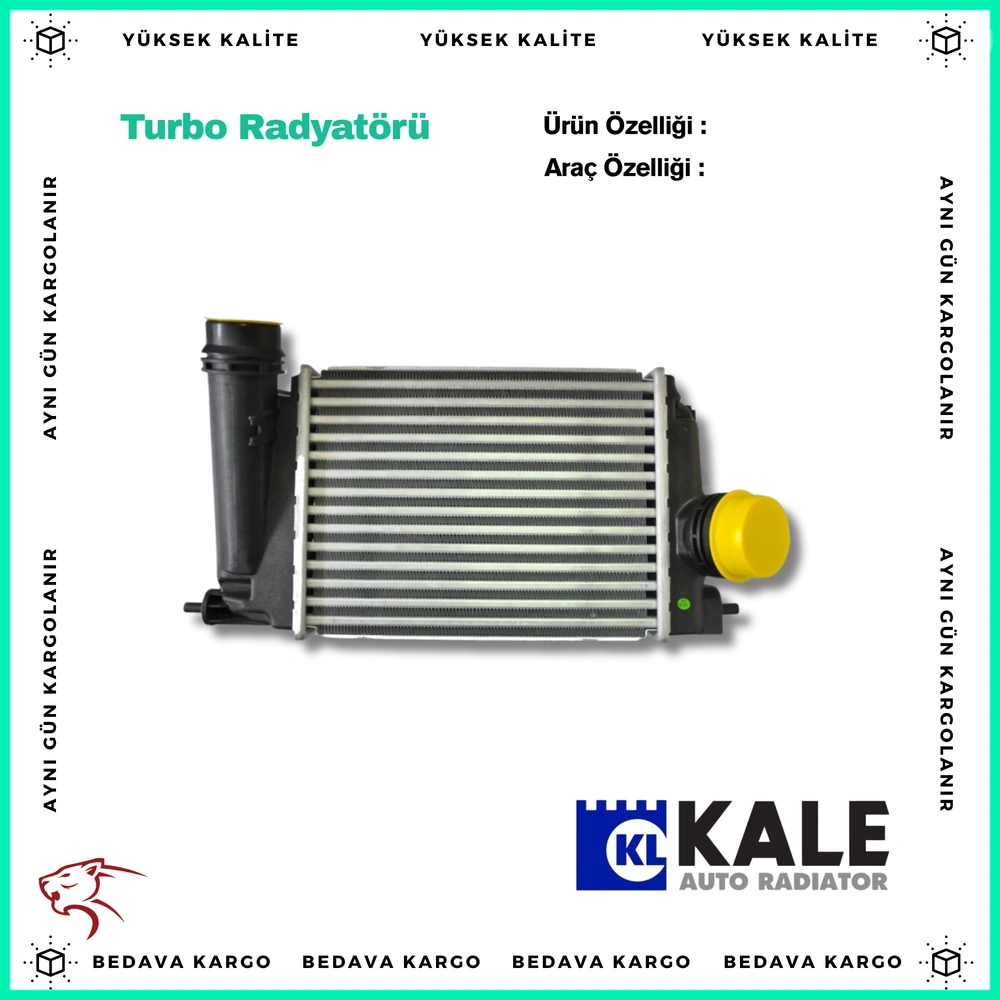 Turbo Radyatoru (Intercooler) Renault Megane 4 Kadjar Scenic 4 Talisman - 144614EA1A - Yedek Parça