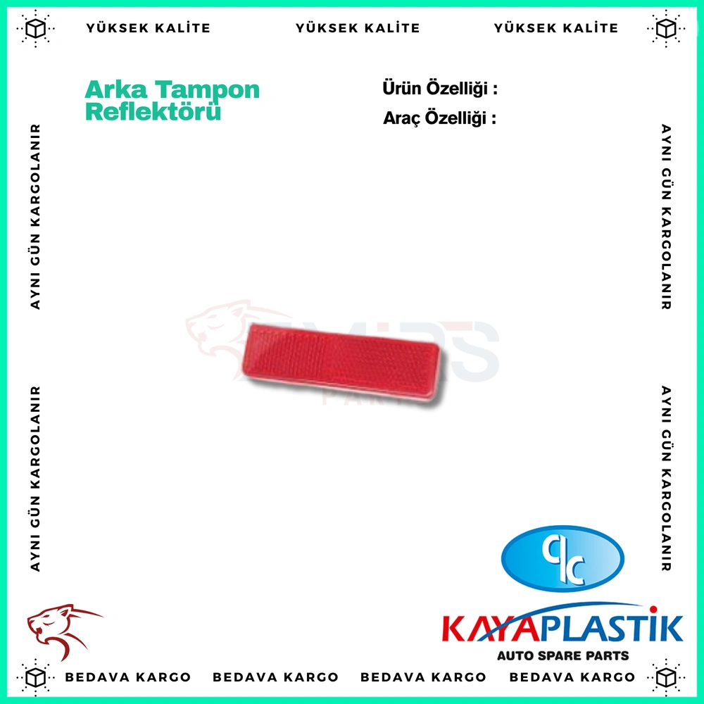 Arka Tampon Reflektoru Renault Master 2 - 7700353184 - Yedek Parça