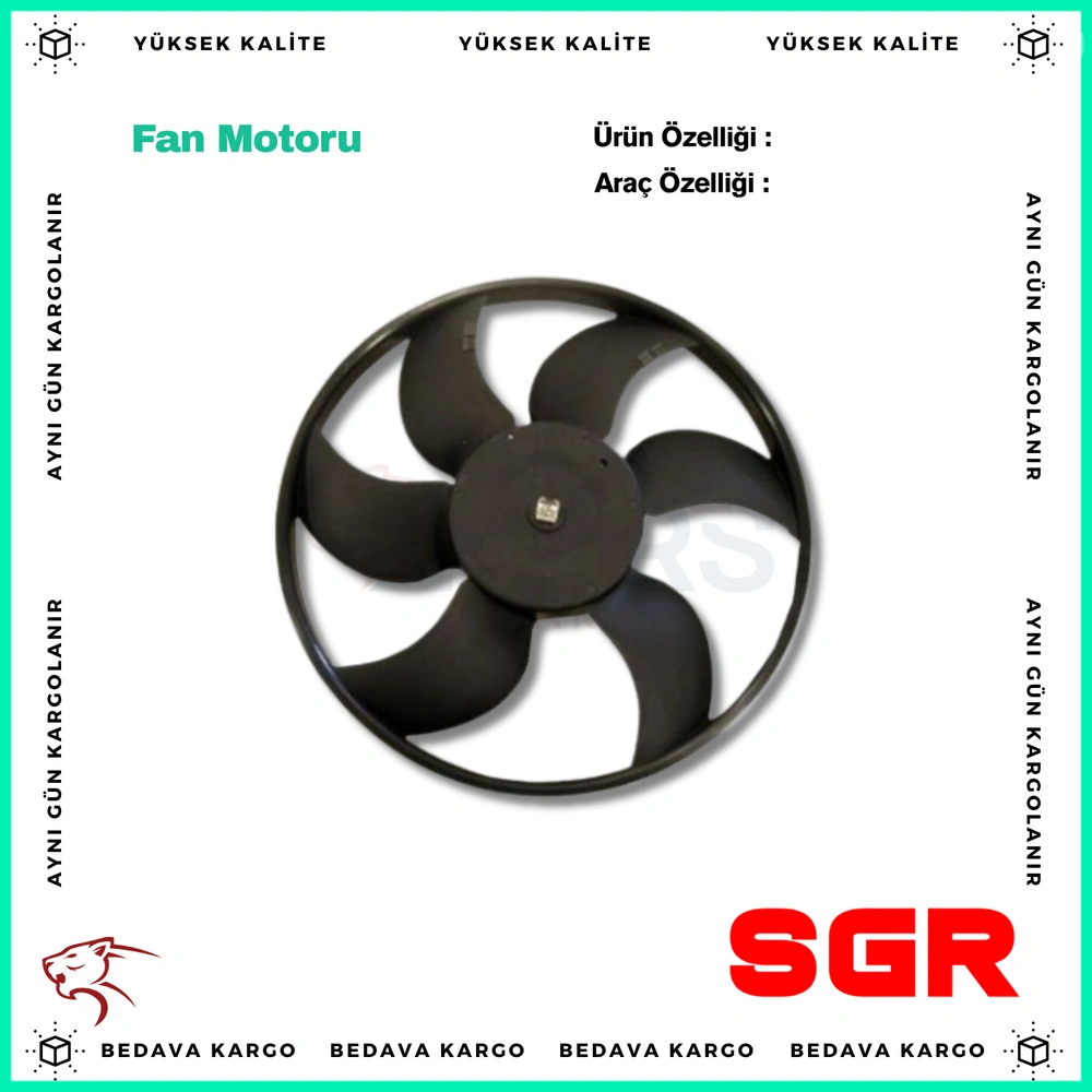 Fan Motoru Renault Clio 2 Kangoo Megane - 7701070300 - Yedek Parça
