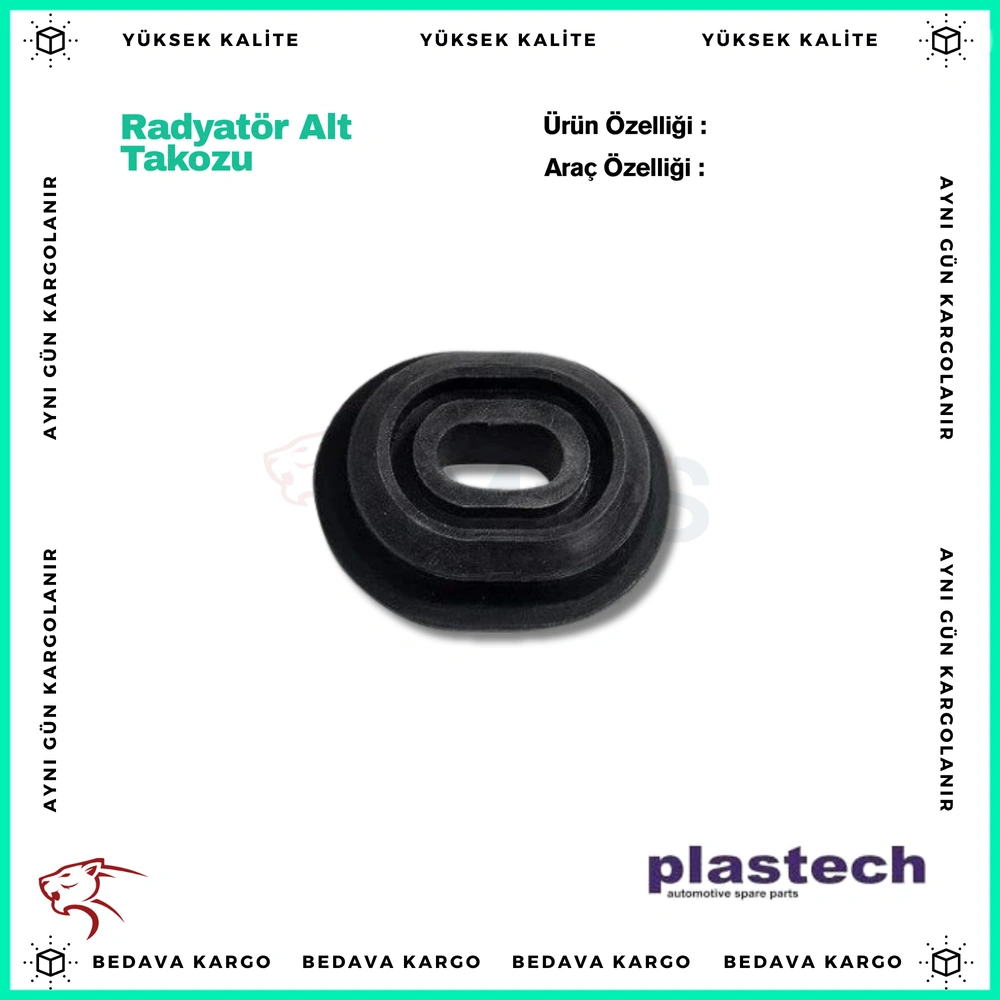 Radyator Alt Takozu Lastigi VW - 1K0121367F - Yedek Parça