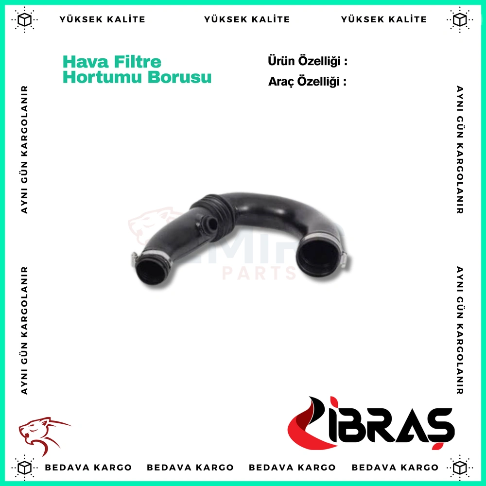 Hava Filtre Hortumu Borusu Renault Clio 2 Kangoo 2 1.5 DCI - 8200368252 - Yedek Parça
