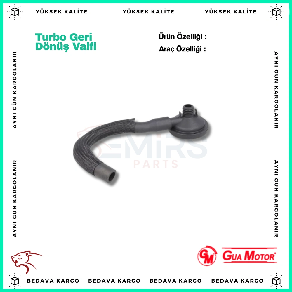Turbo Geri Donus Valfi Renault Kangoo Clio 2 1.5 DCI K9K - 8200147551 - Yedek Parça
