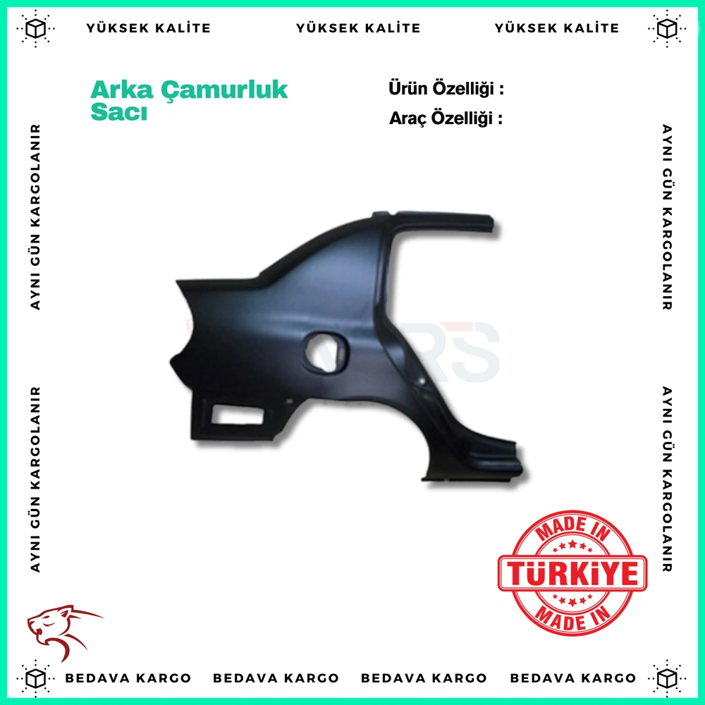 Dacia Lodgy Sag Arka Camurluk Saci - 7751474968 - Yedek Parça