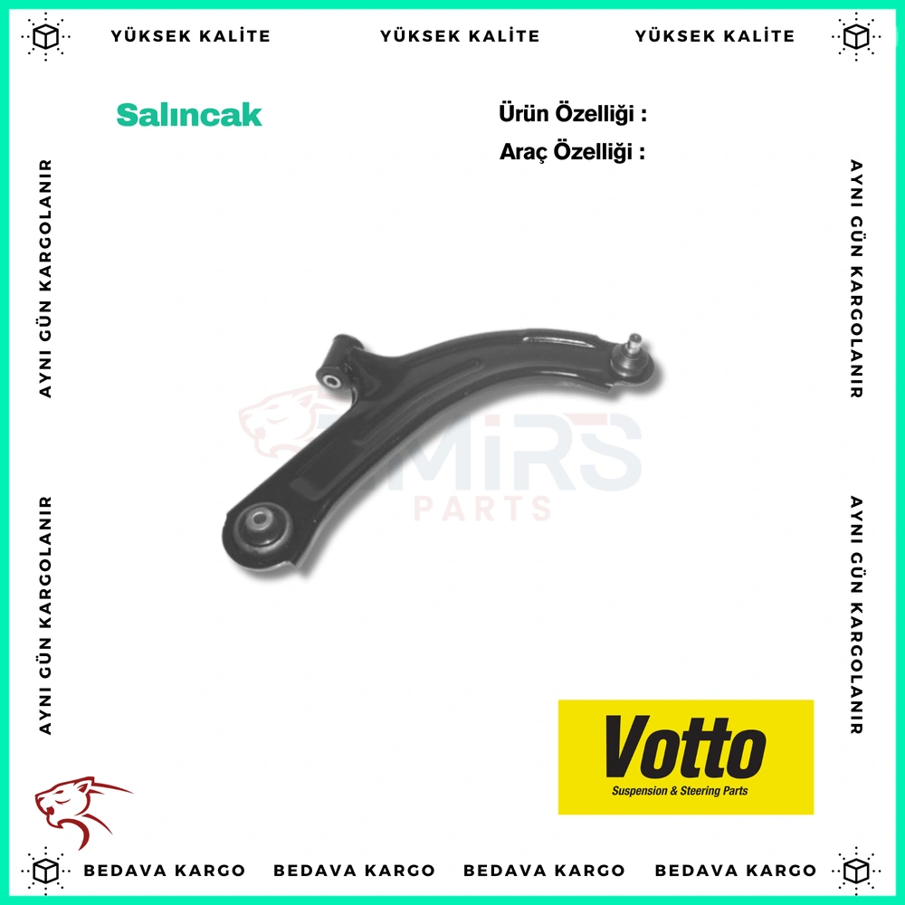 Salincak On Sag Alt Renault Clio 3 05-12 Modus 04-14 - 8200346942 - Yedek Parça