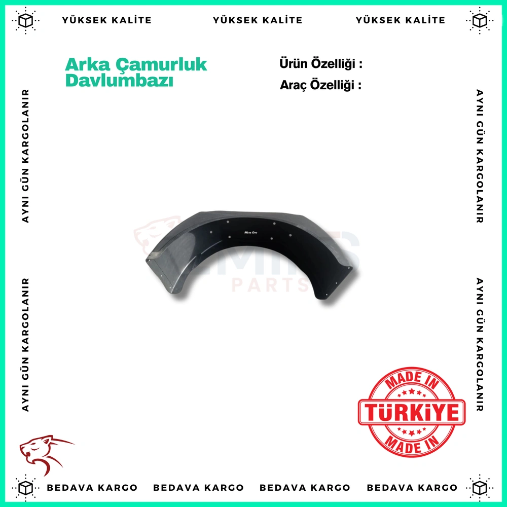 Arka Camurluk Davlumbazi Renault Master 3 - 512868952 - Yedek Parça