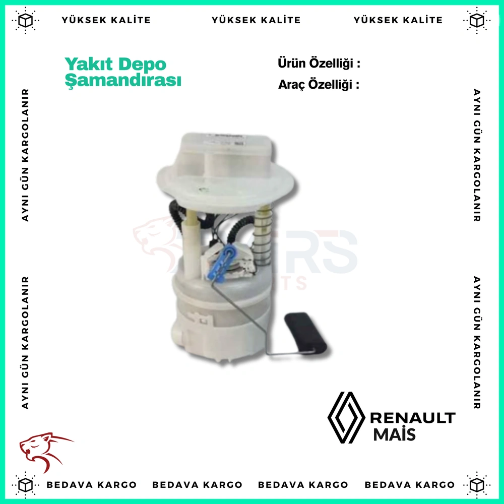 Yakit Depo Samandirasi Renault CLIO V Captur II CLIO 5 1.0 SCE B4D - 172021618R - Yedek Parça