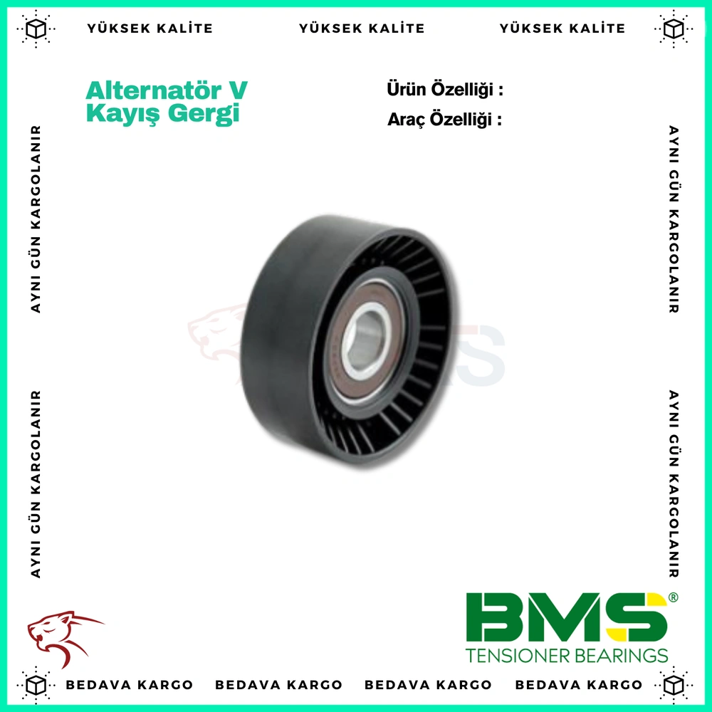 Alternator V Kayis Gergi (Tek Rulman) - 1355389 - Yedek Parça