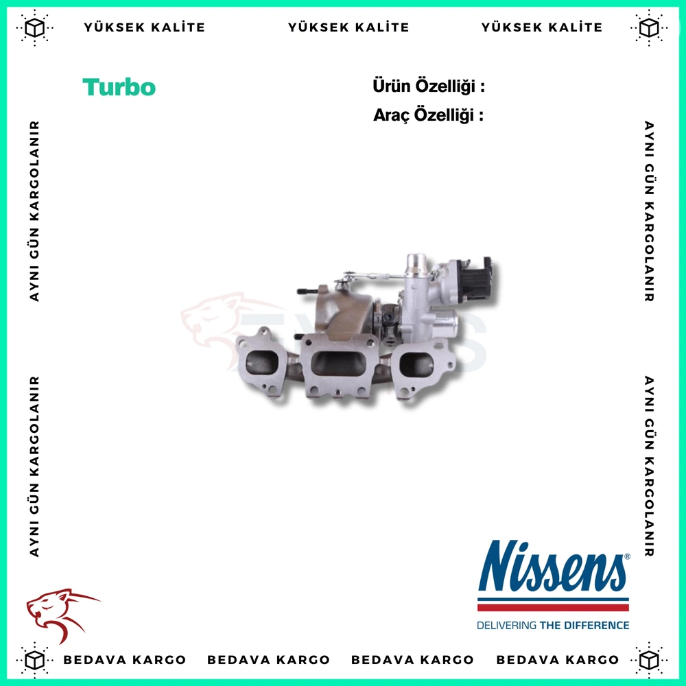 Turbo Renault Kadjar Megane 4 Clio 4 1.2 16v H5f - 144105784R - Yedek Parça