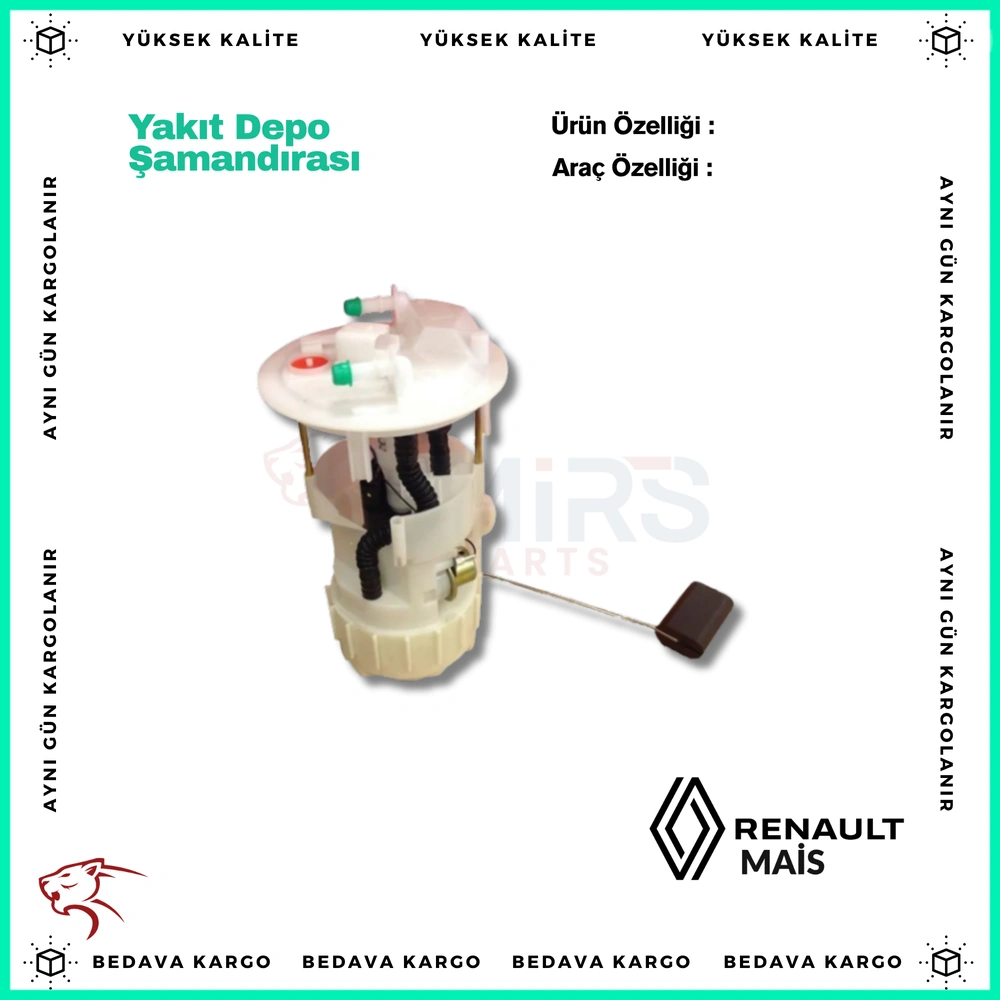 Yakit Depo Samandirasi Cift Cikis Renault Megane 2 1.4 1.6 16V - 8200689362 - Yedek Parça