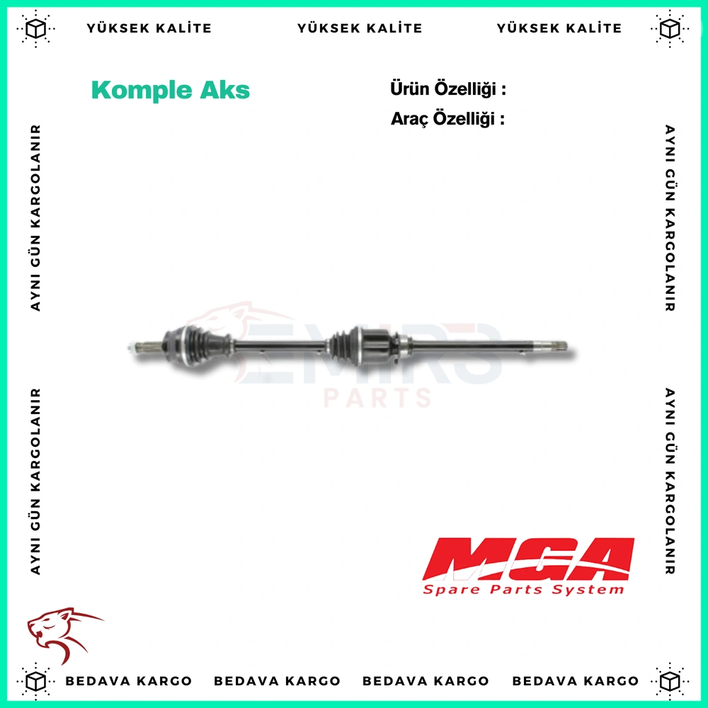 Komple Aks Sag On Fiat Doblo 1.3 2010- - 51810625 - Yedek Parça