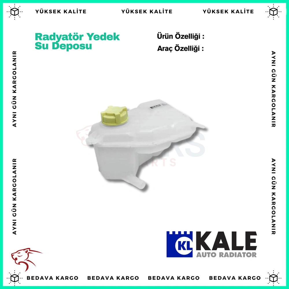 Radyator Yedek Su Deposu Fiesta-Fusion 1.25-1.4-1.6 Benzinli 01 > 09 - 2S6H8K218AF.1142509 - Yedek Parça