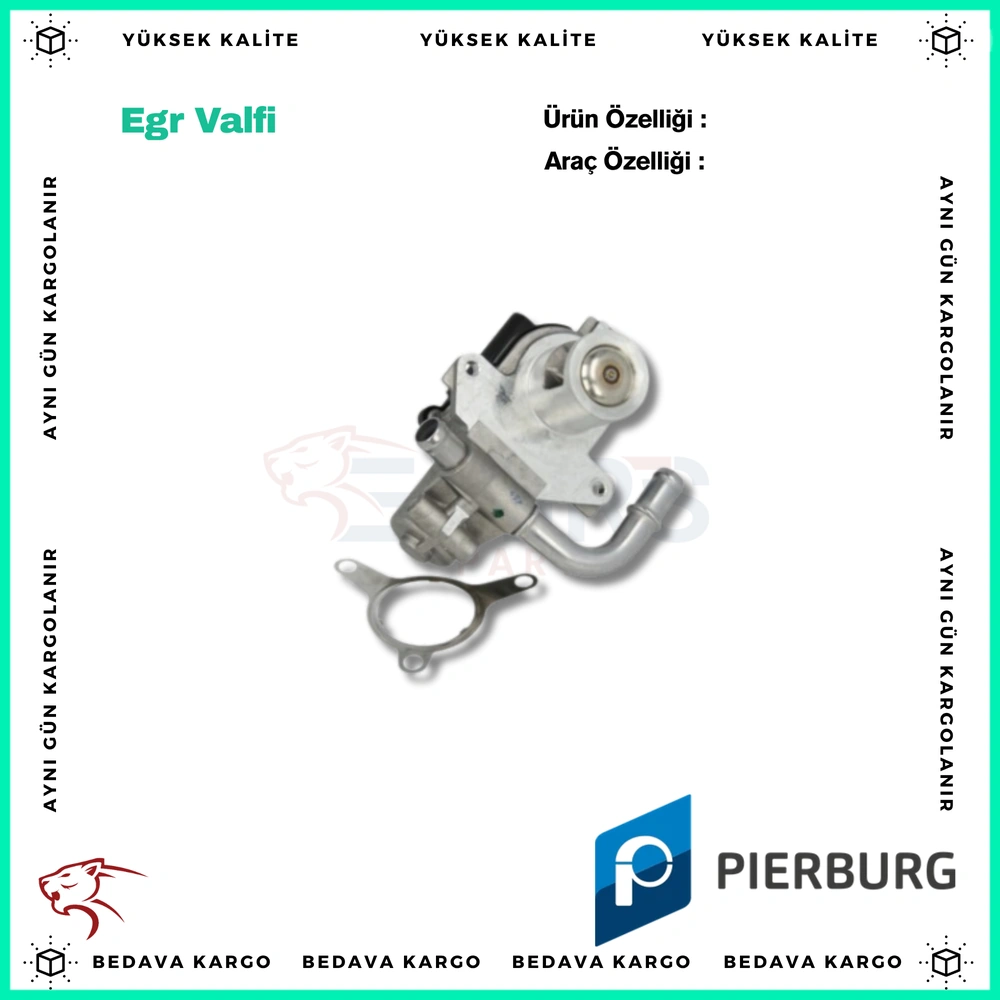 EGR Valfi Renault Megane 3 Fluence Clio 4 Dacia Duster 1.5 DCI K9k - 8200846454 - Yedek Parça