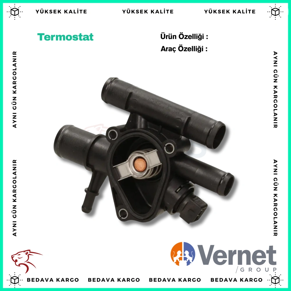 Termostat Komple Renault Laguna Kangoo Trafic 1.9 Megane 2.0 - 8200674368 - Yedek Parça