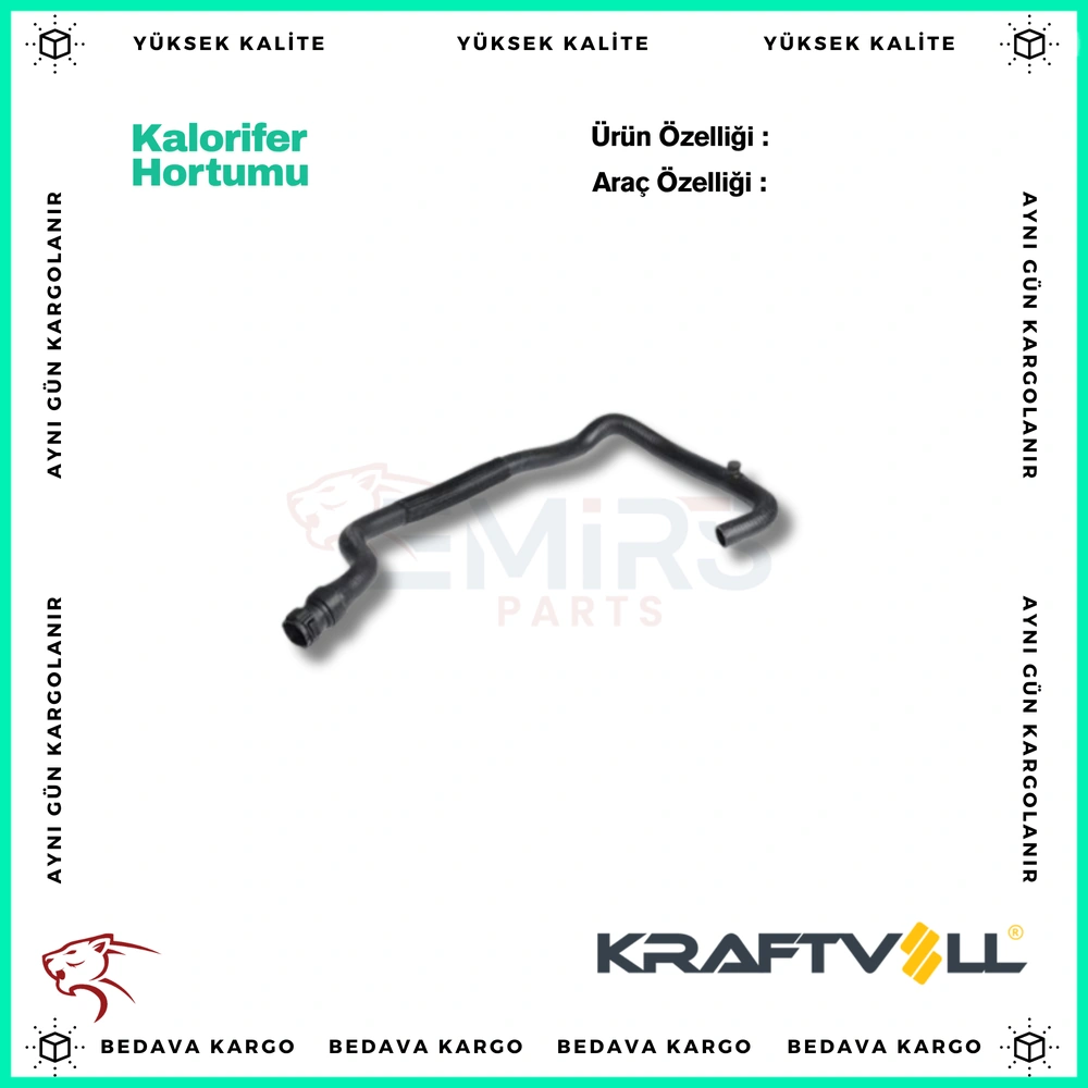 Kalorifer Hortumu Renault Kangoo Clio 1.5 - 8200026123 - Yedek Parça