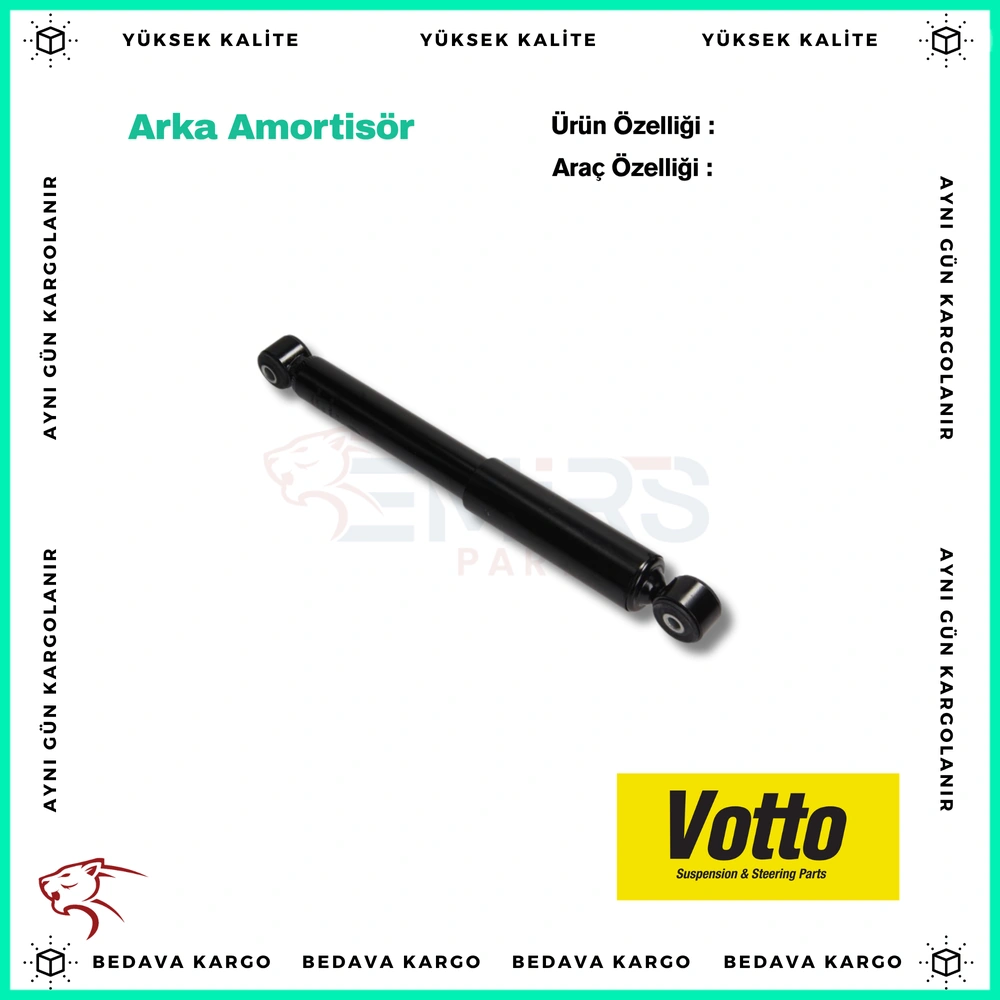 Arka Amortisor Renault Kangoo 2012- Dacia Dokker 2012- Lodgy - 8200868514 - Yedek Parça