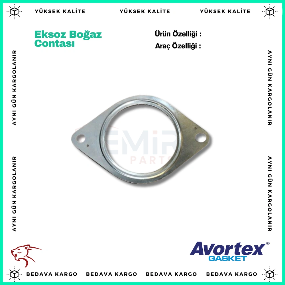 Eksoz Bogaz Contasi Celik Renault Megane 2 1.5DCI K9K YM - 8200043762 - Yedek Parça
