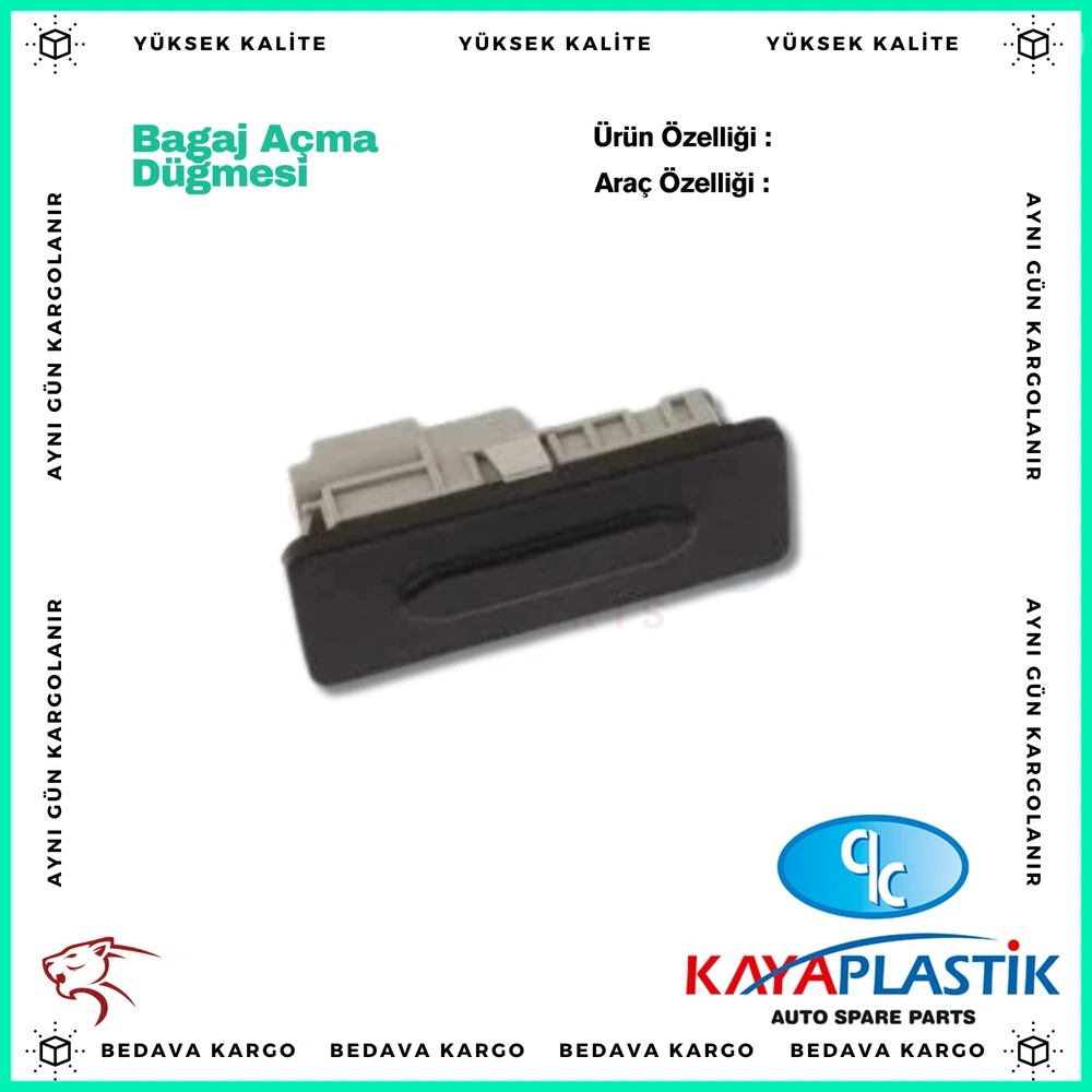Bagaj Acma Dugmesi Renault Megane 4 Talisman Clio - 906069264R - Yedek Parça