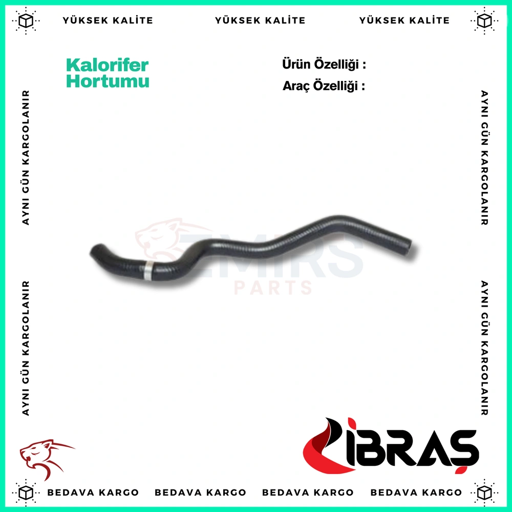 Kalorifer Hortumu Renault Clio 3 Modus 1.4 1.6 16v 04- - 8200173010 - Yedek Parça