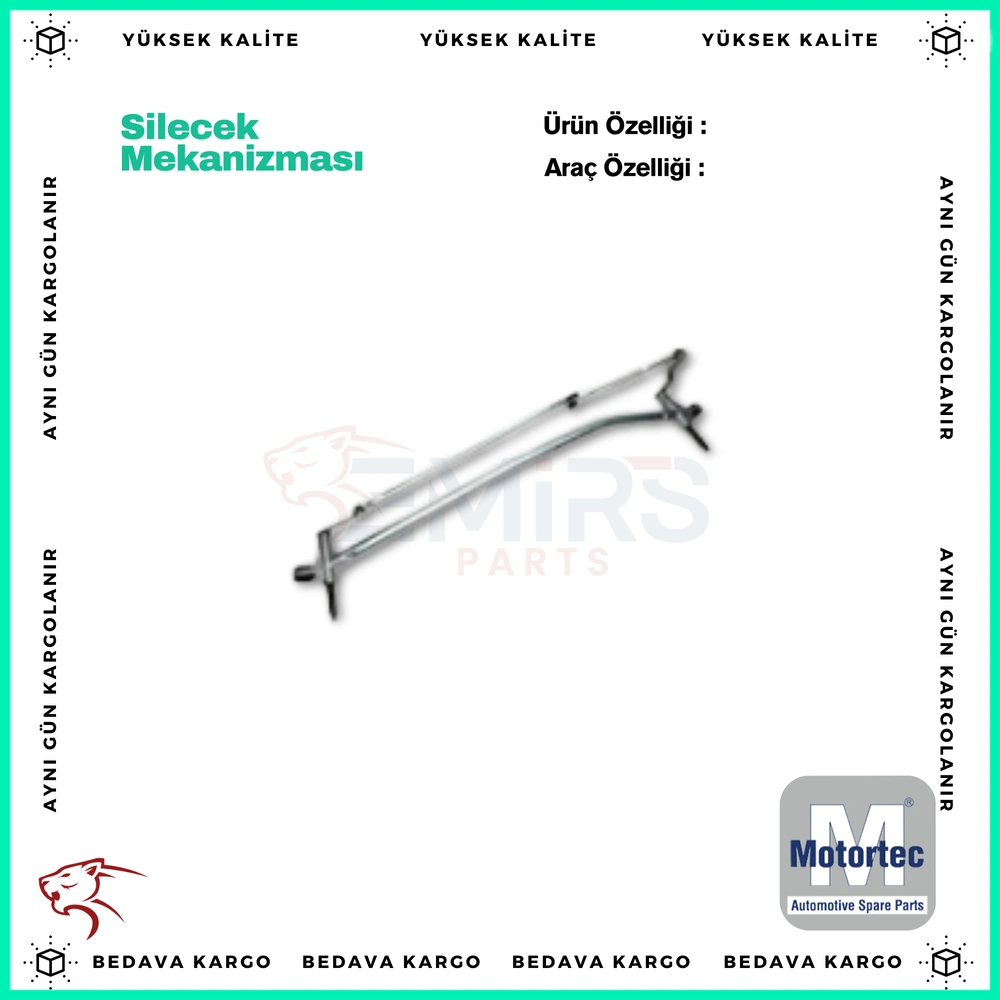 Silecek Mekanizmasi Renault Master 3 - 8200734788 - Yedek Parça