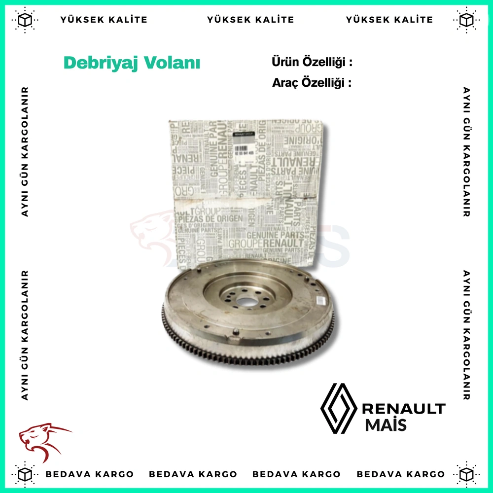 Debriyaj Volani Komple Renault Traffic 2 - 8200641455 - Yedek Parça