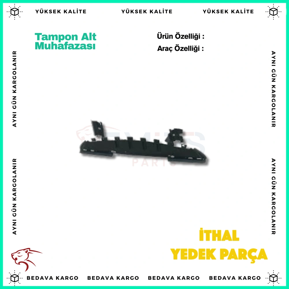 On Tampon Alt Muhafazasi Renault Megane 2 02-05 - 8200073445 - Yedek Parça