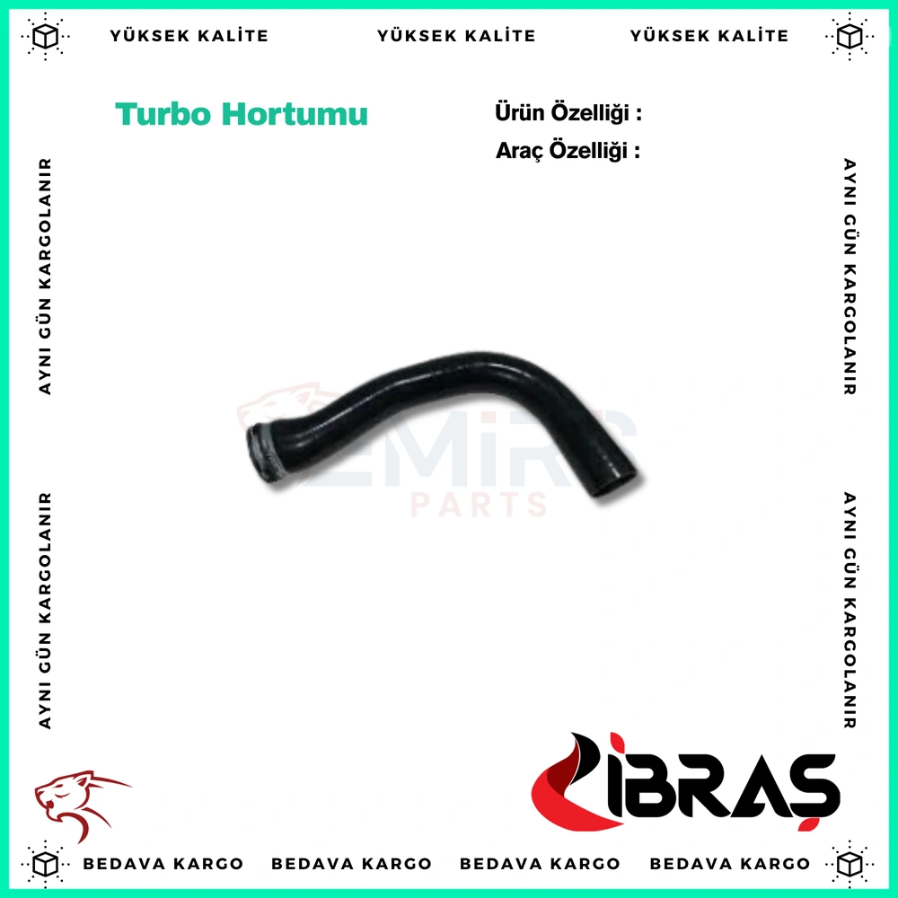 Turbo Hortumu Aluminyum Parca Haric Renault Laguna 3 - 8201043883 - Yedek Parça