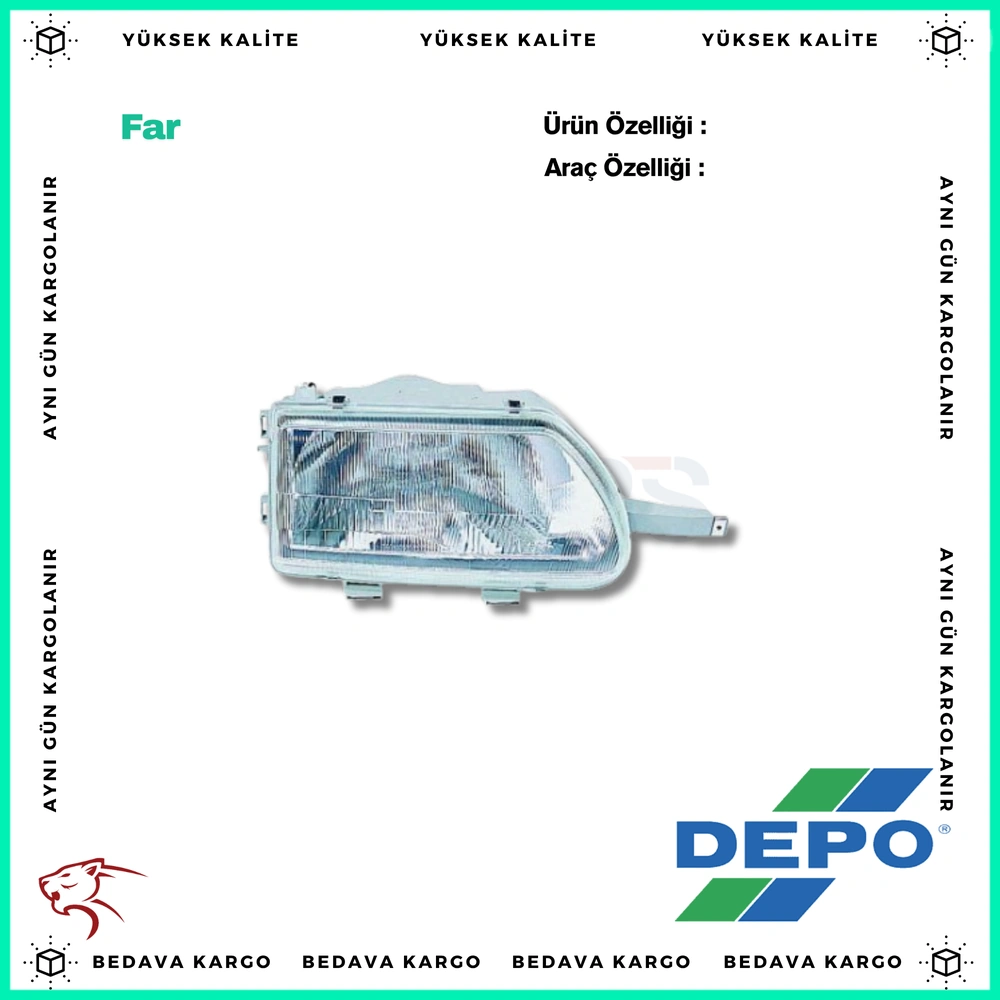 Far Sol Renault R9 YM 97-99 - 7702127166 - Yedek Parça