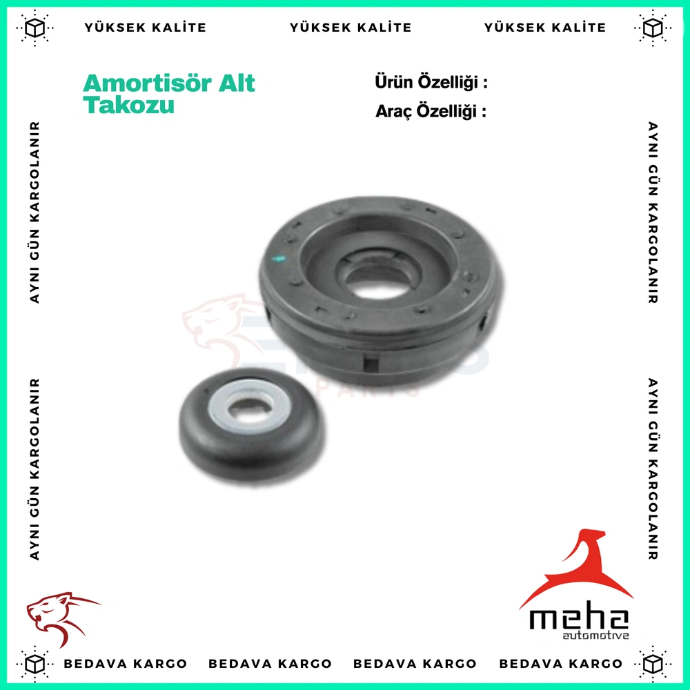 Amortisor Alt Takozu Opel Crossland 17> Peugeot P207 07>15 P208 12>19 P2008 13>19 P301 12> Citroen C - 5033 - Yedek Parça