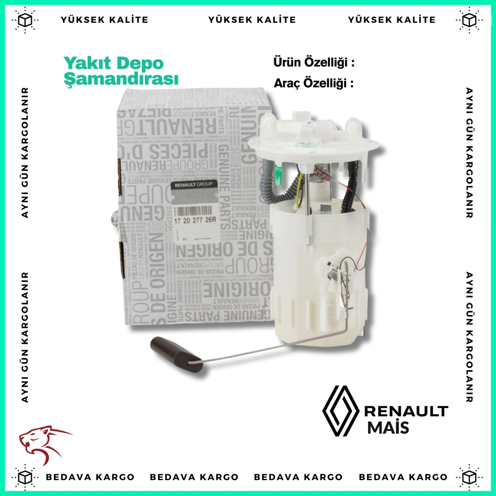 Yakit Depo Samandirasi Renault Kangoo 2 1.5 DCI K9k - A4154780101 - Yedek Parça