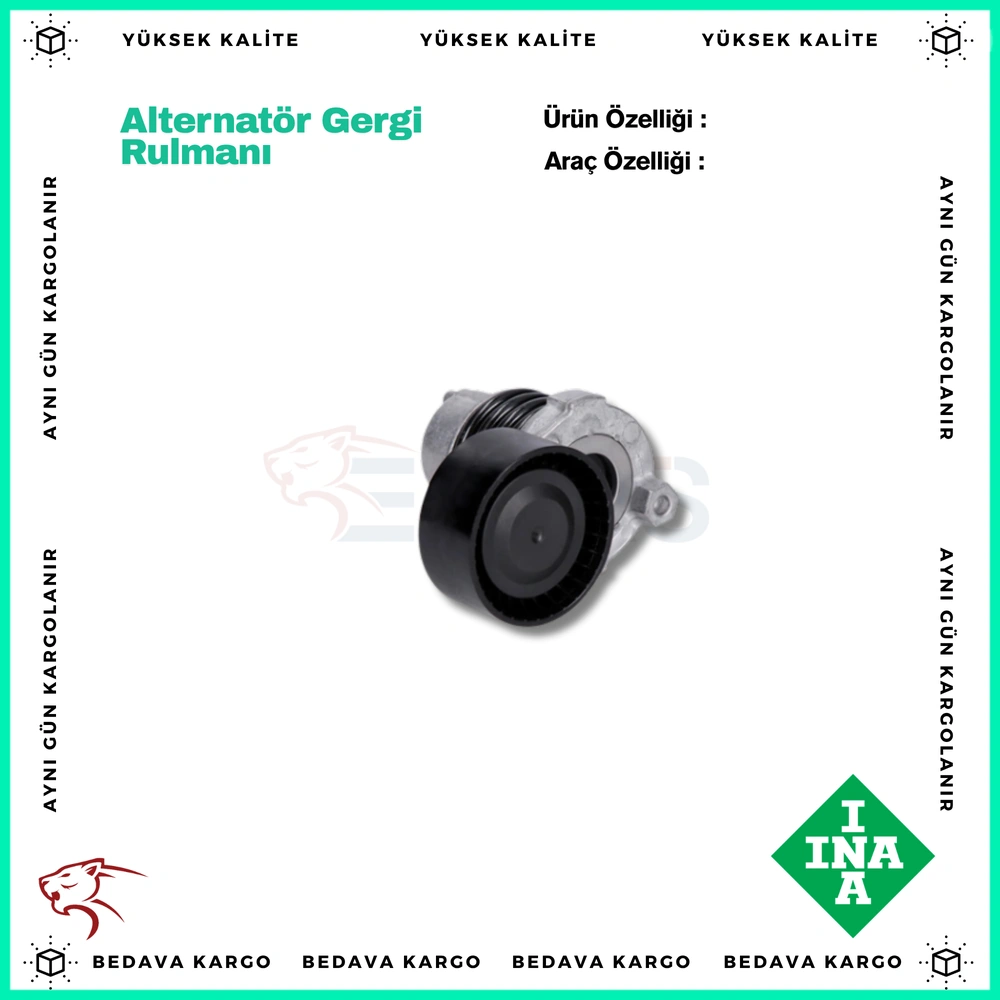 Alternator Gergi Rulmani Kutuklu Renault Clio 4 Captur Dacia Duster 0.9 1.2 TCE - 117506193R - Yedek Parça