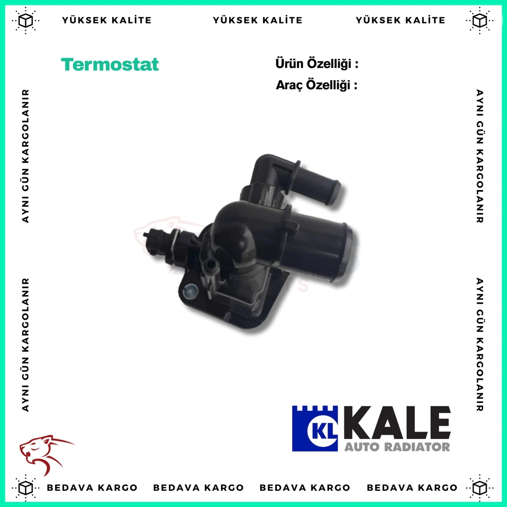 Termostat Opel Astra J-Corsa D-Corsa E-Meriva B-Combo D 1.3 A13DTC-DTE B13DTC-DTE Doblo-Fiorino- Panda-Punto-Egea - 55206391 - Yedek Parça