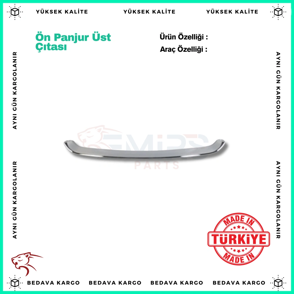 On Panjur Ust Citasi Renault Megane 3 2008-2016 - 620789308R - Yedek Parça