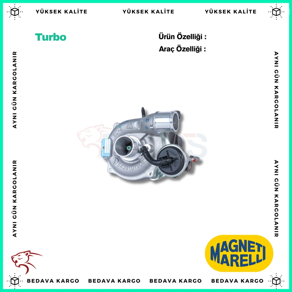 Turbo Renault Clio 2 3 Kangoo Dacia Logan 1.5 DCI 65hp - 8200882916 - Yedek Parça