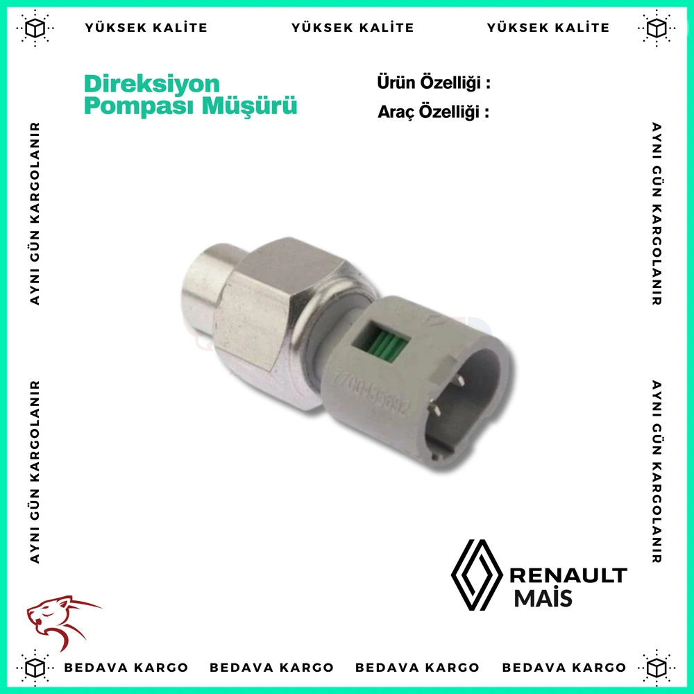 Direksiyon Pompasi Musuru Renault Clio Megane Laguna - 497610324R - Yedek Parça