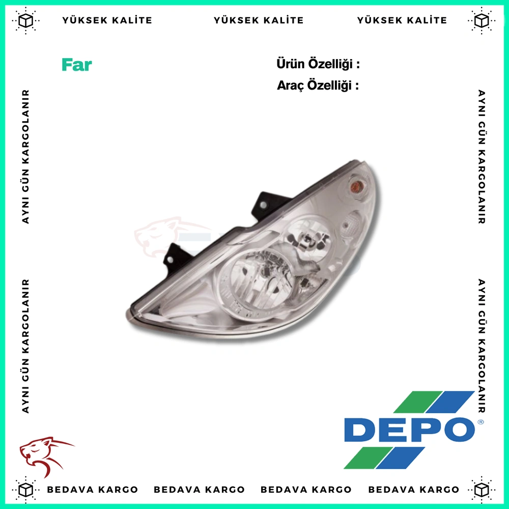 Far Sol Renault Master 3 - 260608210R - Yedek Parça