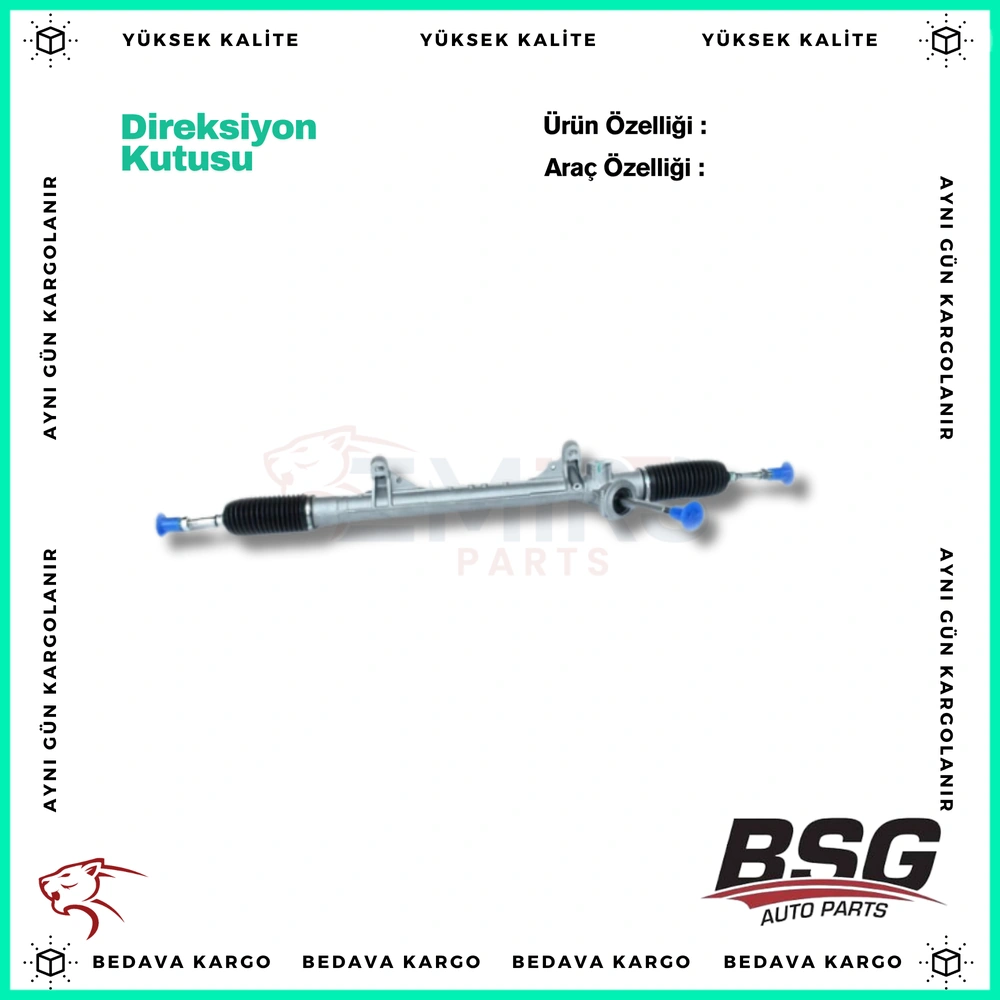 Direksiyon Kutusu Rot Bassiz Renault Megane 2 Elektrik Destekli 03- - 8200892104 - Yedek Parça