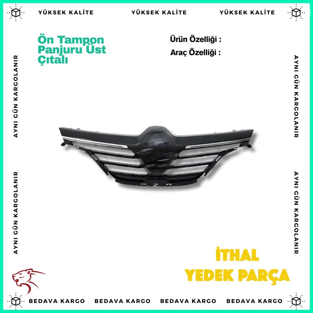 On Tampon Panjuru Ust Citali Renault Megane 4 21- - 622546172R - Yedek Parça